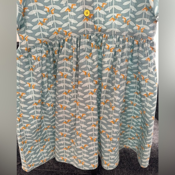 NWOT Little Moony 3-4Y Cotton Dress with Tulip Sleeves and Bow - Picture 13 of 13